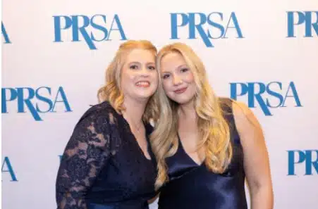 Katie Greenlaw, VP of PR and Influencer Marketing and Mackenzie Fritz, Senior Influencer Marketing Manager represent Rinck Advertising at the annual PRSA Silver Anvil Awards.