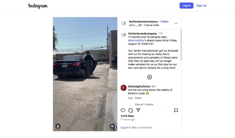 social media content