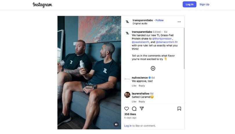 social media content