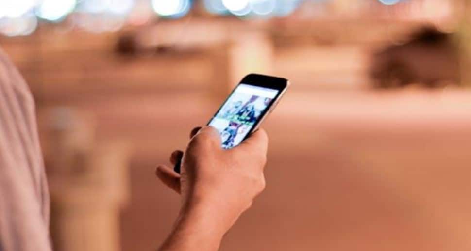 A person holding a phone