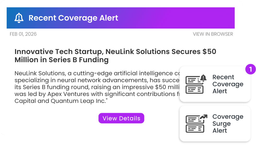 Media Monitoring V8 Alerts