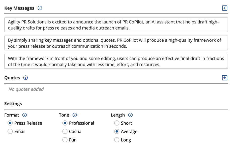 press release optimization