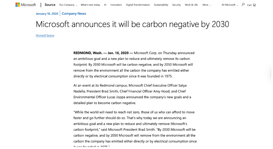 press release examples