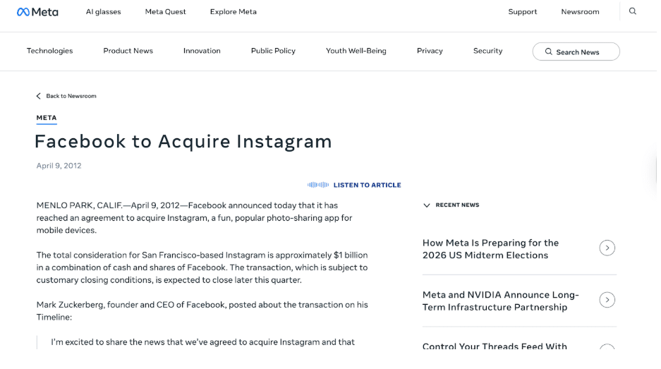 press release examples