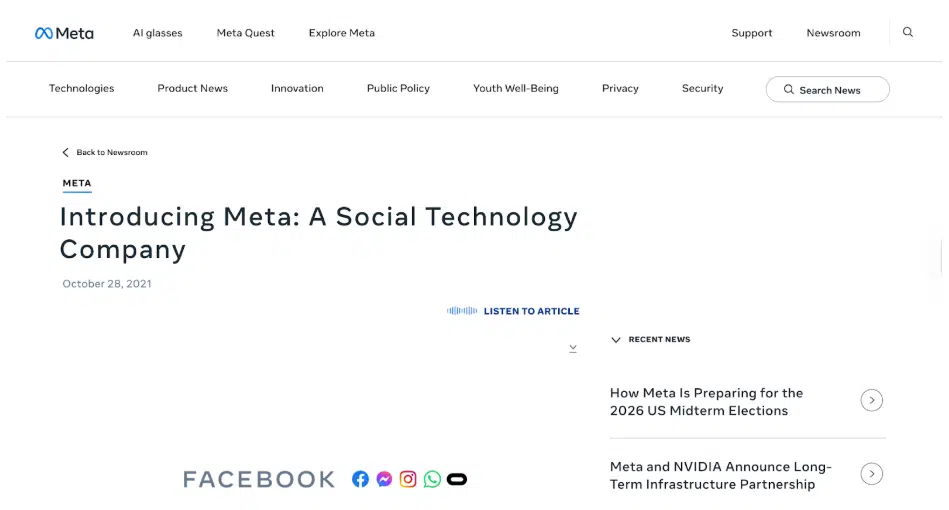 press release examples