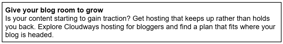 WordPress blog hosting