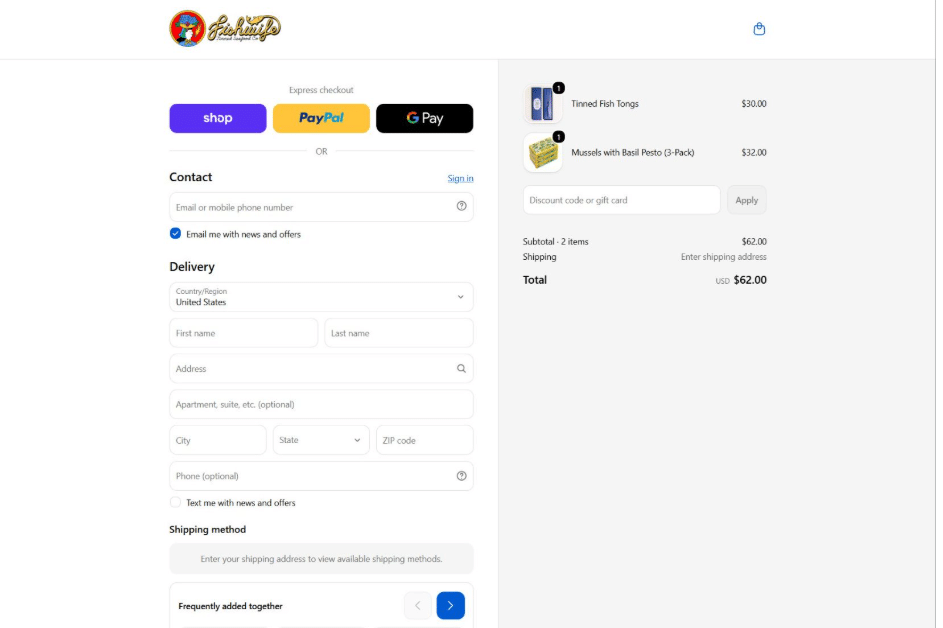 ecommerce website