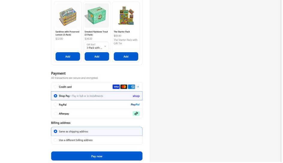 ecommerce website