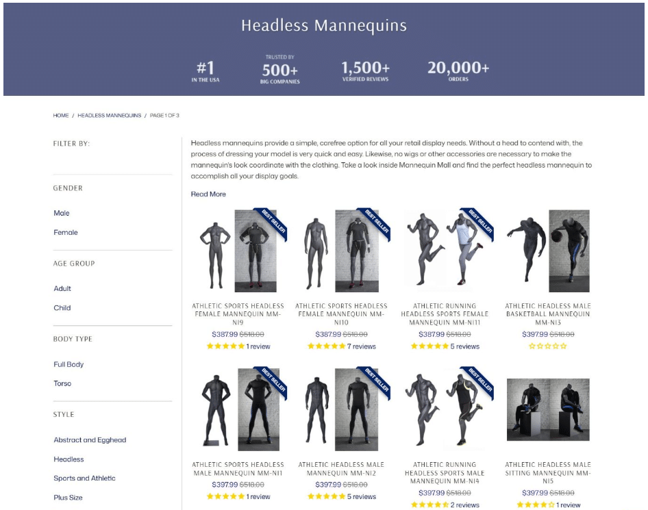 ecommerce website